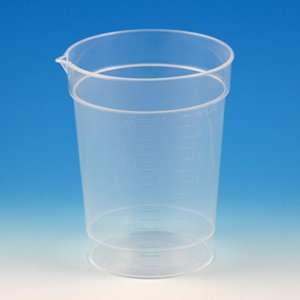 Specimen Container, 6.5oz, Paper Lid Included in Each Pack, Pour Spout 