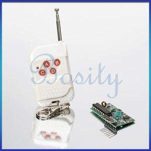 5V DC 4 Key Wireless Remote Control Switch Transmitter and Receiver 