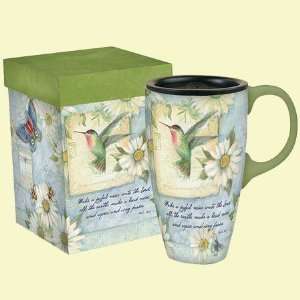 Daisy Scripture Latte Mug with Matching Gift Box  Kitchen 
