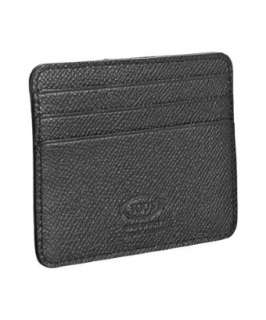 Tods nero leather credit card holder   