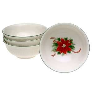  Mikasa Italian Holiday Whiteware Individual Fruit Bowls 