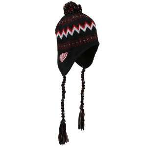  Reebok Detroit Red Wings Preschool Black Tassel Knit 