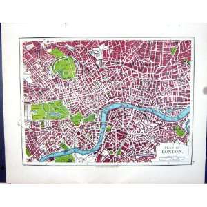  Johnston Map 1906 Plan London Edinburgh Madrid Dublin 