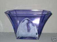 Crystal Nativity Vase   24% Full Lead Crystal   Etched  