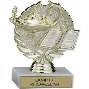   Learning Trophies   5 Inch Lamp of Learning Trophy