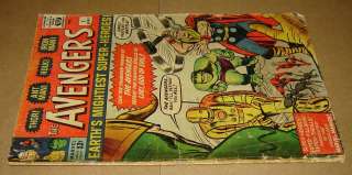 Avengers #1 (9/1963) Jack Kirby (piece out 1st page; o/w Complete) id 