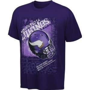  Reebok Minnesota Vikings Youth Helmitude T Shirt Sports 