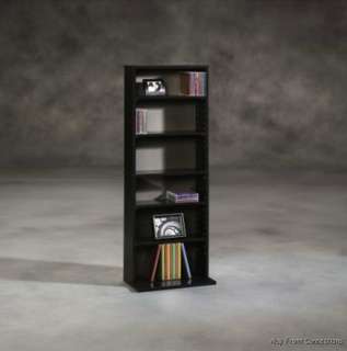   Media Movie Video Storage Tower Bookcase Rack Shelf Organizer  