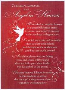 Grave Card / XMAS  Angel in Heaven   FREE Holder CM14 5060131750491 