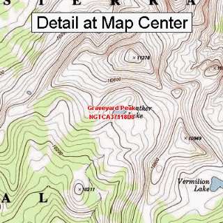  USGS Topographic Quadrangle Map   Graveyard Peak 