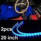 Water Proof 2x 20inch 12V Blue Under Car LED Lights Bar