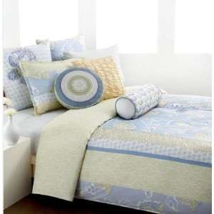  & Co. Bedding, Blue and Green Reversible Honeybell King Comforter 