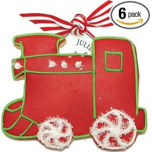 Traverse Bay Confections Hand Decorated Toyland Train Engine Cookie, 3 