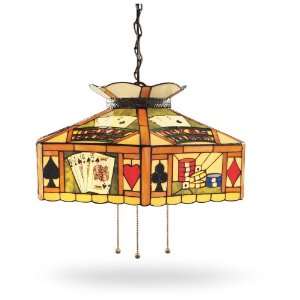  Tiffany style Poker Ceiling Pendant Lamp