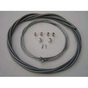  Complete BMX Bicycle Brake Cable Kit   SILVER GRAY Sports 