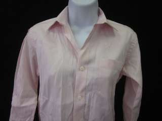 JOSEPH ABBOUD Girls Pink Button Front Shirt Size 12  
