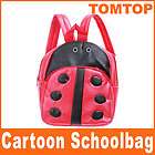 Kids Cartoon Nursery Backpack Lunch Bag Red Ladybug  