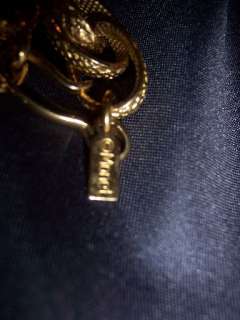 VINTAGE Gold Tone Monet Long Chain Necklace  
