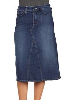 Not Your Daughters Jeans Stella Denim Mid Calf Skirt in Long Beach 