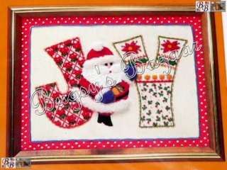 Creative Circle SANTA’S JOY Crewel Embroidery Christmas Picture Kit 