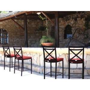  Caluco San Michele Bar Height Chair   Set of 4 Patio 