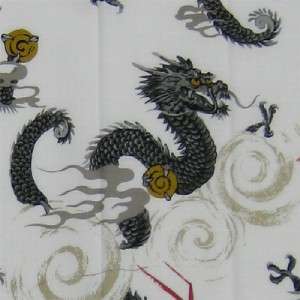 Japanese Traditional Towel TENUGUI Green Dragon Pattern  