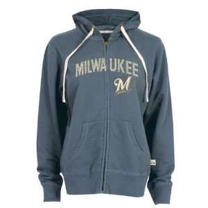  Milwaukee Brewers Womens Pure Heritage 2 Hooded Fleece 