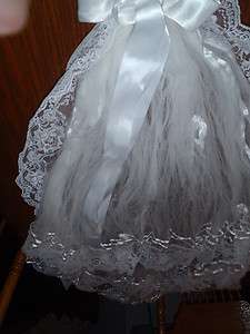 Vintage Handmade Lace Mantilla 45 inch Bridal Veil  