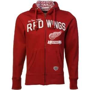  Red Wing Hoody Sweatshirt  Old Time Hockey Detroit Red Wings Red 