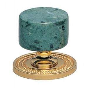  Phylrich K55_003   Carrara Cabinet Knob, Green Marble 