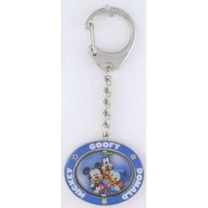  Mickey, Goofy, and Donald Duck Spinner Key Chain Office 