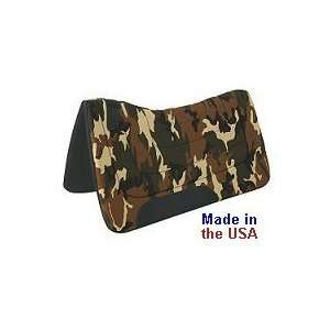   Heritage Camo Contour Heavy Duty Saddle Pad with Real Wear Leather