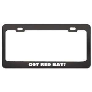  Red Bat? Animals Pets Black Metal License Plate Frame Holder Border 