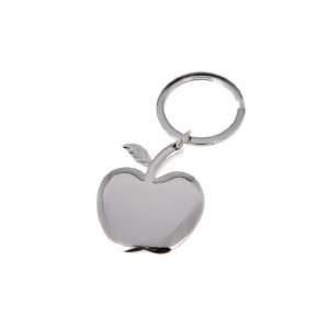   Silver Alloy Sparkling Apple of Fortune Keychain Favor