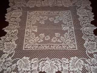 WHITE SQUARE TABLE LARGE DOILY LACE 30 X 30 WTDF115  