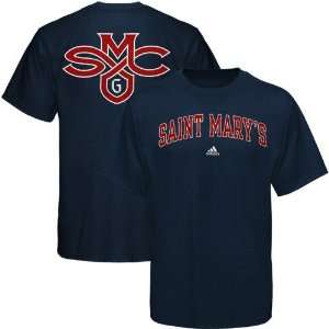  adidas Saint Marys Gaels Navy Blue Relentless T shirt 