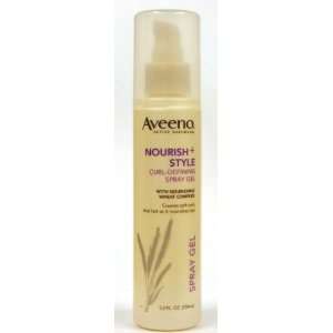 Aveeno Active Naturals Nourish + Style Curl Defining Spray Gel, 5.2 Oz 