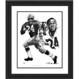  Framed Willie Wood Green Bay Packers   Black Double Mat 