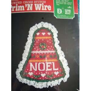  NOEL 6 BELL COUNTED CROSS STITCH KIT FROM TRIM N WIRE 