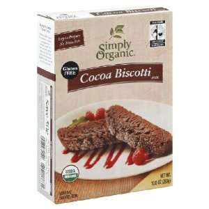  Simply Organic Cocoa Biscotti, Ft, 10 Ounce (pack of 6 