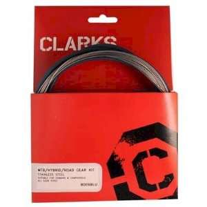 Cable Gear Clarks Kit Front Rear Stainless Sport Road/MTB Black 