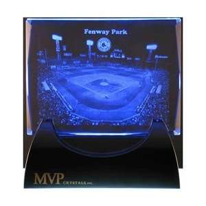 MVP Crystals Boston Red Sox Fenway Park Crystal Card with Light Base 
