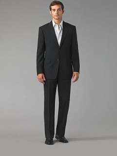   first to write a review a sophisticated solid black suit tailored in