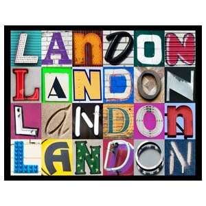  LANDON Personalized Name Poster Using Sign Letters 
