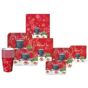  Christmas Snowman Carols Deluxe Party Pack for 8 Guests 