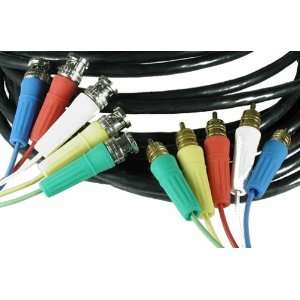   39.36 ft) 5 Channel Silver Serpent RGB+HV Cable RCA/BNC Electronics