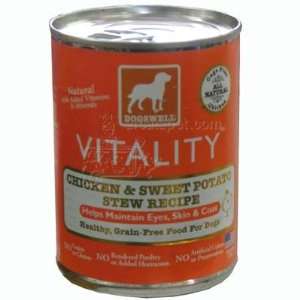  Dogswell Vitality Chicken Sweet Potato Dog Food Can Each 