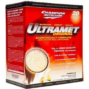   Nutrition  Ultramet, Vanilla (20 pack)
