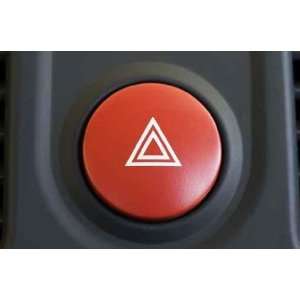  A Large Red Hazard Warning Light Button   Peel and Stick 