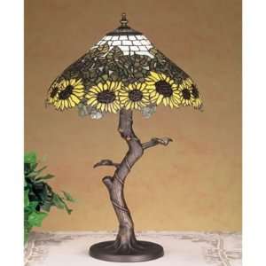     Meyda Tiffany 23.5in H Wild Sunflower Table Lamp